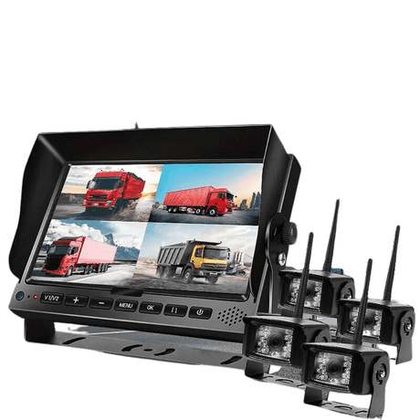 Tricam™ Digitaalinen Tallentava Langaton peruutuskamerasarja AHD, 4 kameraa | Autotavara.com