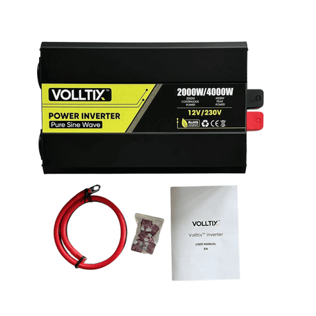 VOLLTIX™ 2000W/4000W Puhdas Siniaaltoinvertteri 12V | Autotavara.com
