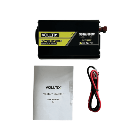 VOLLTIX™ 300W/600W Puhdas Siniaaltoinvertteri 12V | Autotavara.com